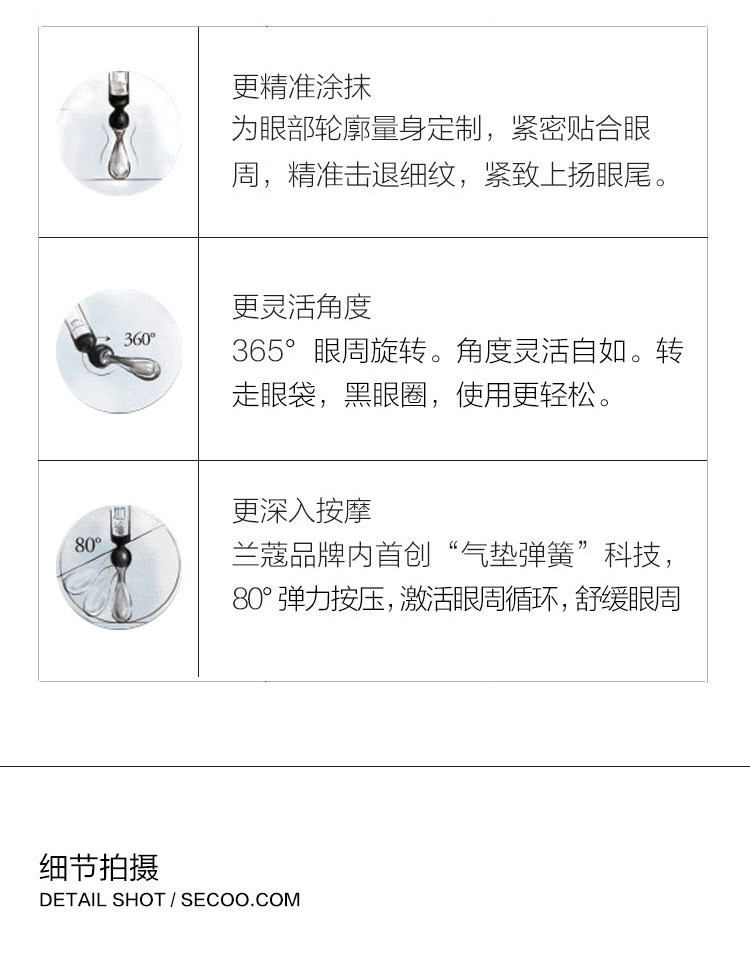 Lancome/兰蔻睛采眼部精华液20ml/眼部精华肌底液，新老包装更换中