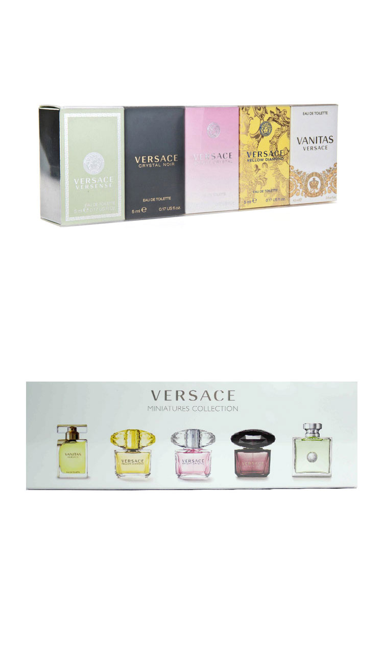 【可用券】VERSACE/范思哲女士香水礼盒（心动+晶钻+星夜+幻影+浮华）4.5ml+5ml*4