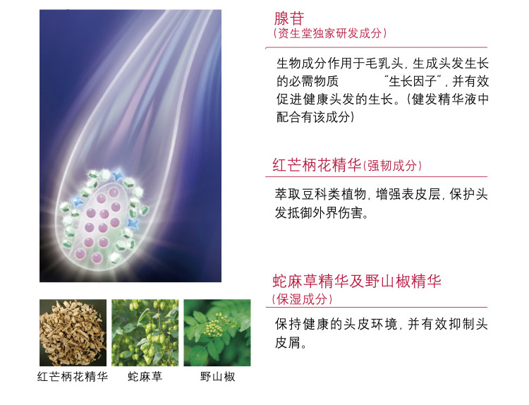 SHISEIDO/资生堂 护理道 头皮生机系列护发素 发量稀疏适用