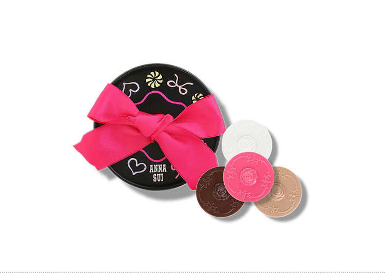Anna sui/安娜苏假日糖果之蜜果糖霜彩妆套装 01（颊彩+唇膏+唇彩+眼影）