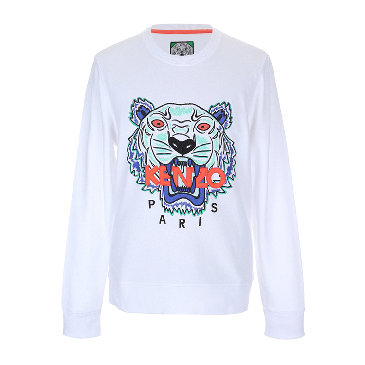 KENZO/高田贤三 2016秋冬新品长袖圆领刺绣虎头男卫衣 4XW 5SW001