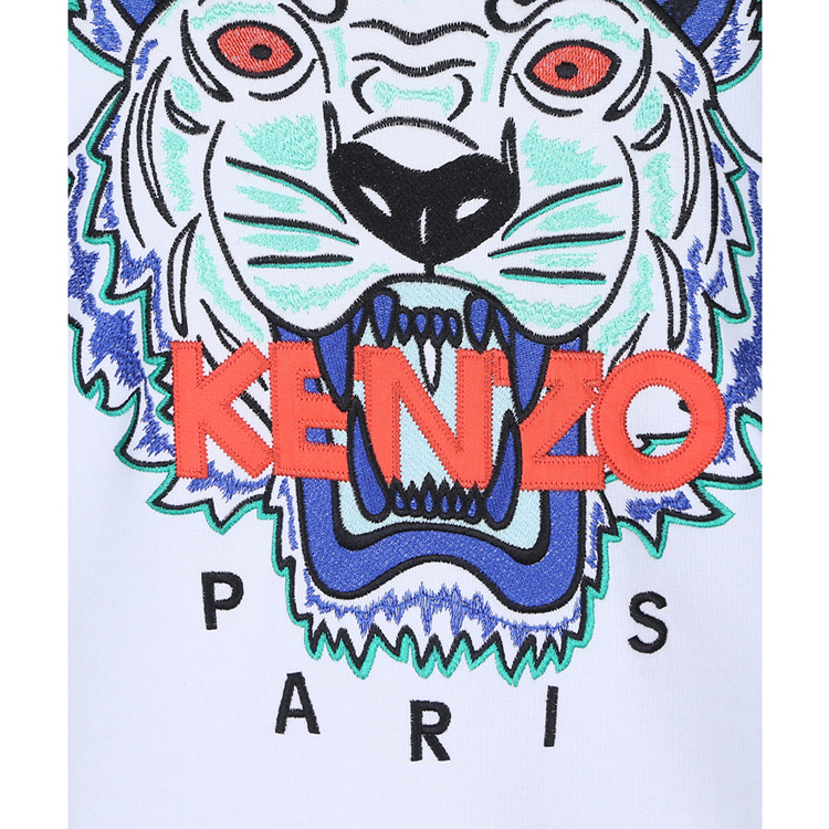 KENZO/高田贤三 2016秋冬新品长袖圆领刺绣虎头男卫衣 4XW 5SW001
