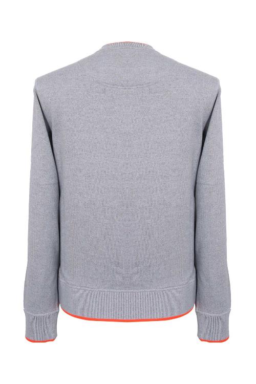 KENZO/高田贤三 16年秋冬款圆领浅灰色小虎头图案长须男士卫衣 5SW005 4MA 93