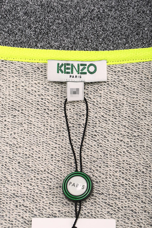 KENZO/高田贤三 虎头小图案样式拉链男卫衣外套
