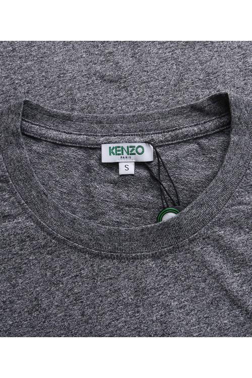 KENZO/高田贤三 深灰色圆领纯棉眼睛短袖男士T恤 4YJ 5TS049 98