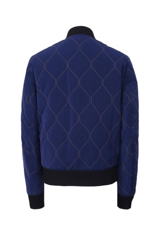 KENZO/高田贤三 藏蓝色长袖立领夹克男士外套 1MB 5BL102 78