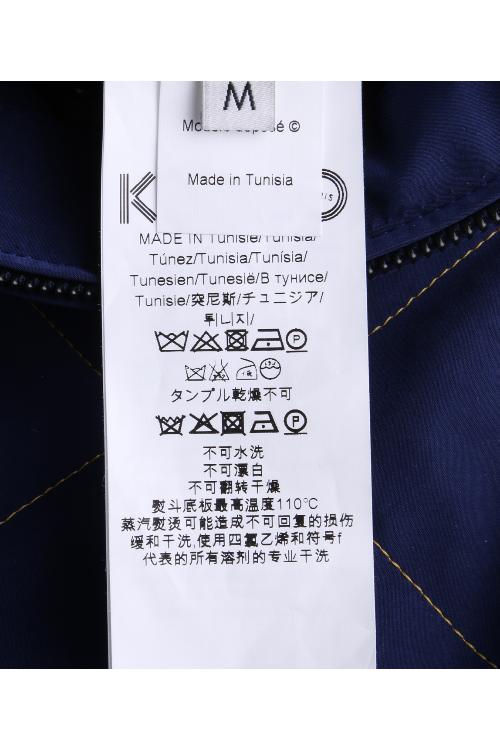 KENZO/高田贤三 藏蓝色长袖立领夹克男士外套 1MB 5BL102 78