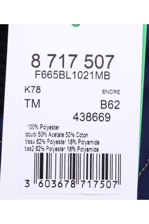KENZO/高田贤三 藏蓝色长袖立领夹克男士外套 1MB 5BL102 78