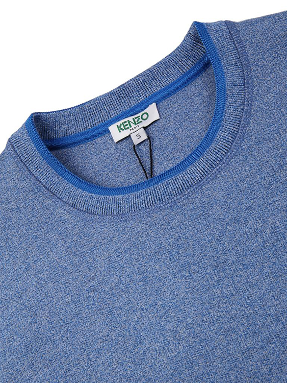 KENZO/高田贤三 小图案logo长袖圆领男士卫衣4MA