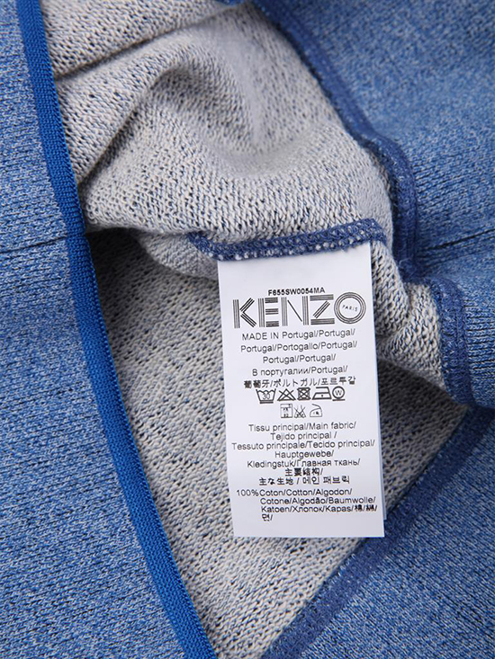 KENZO/高田贤三 小图案logo长袖圆领男士卫衣4MA