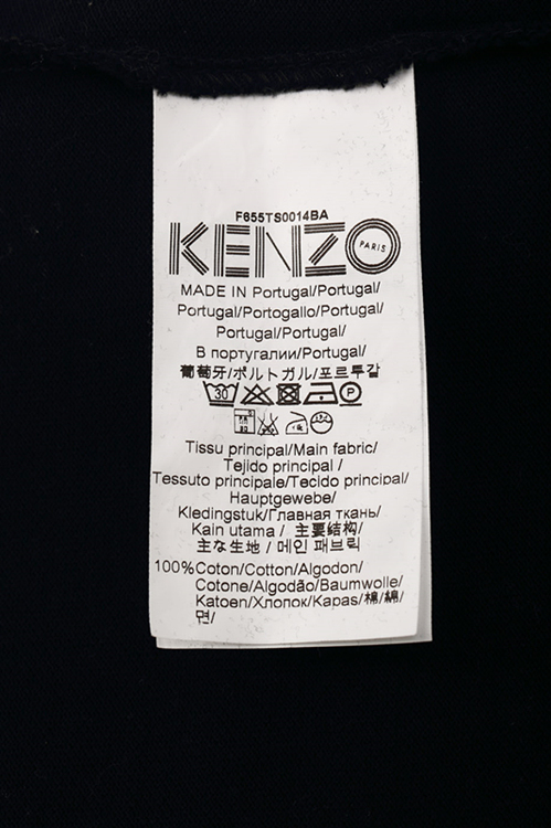 KENZO/高田贤三 时尚圆领小虎头样式短袖男士T恤