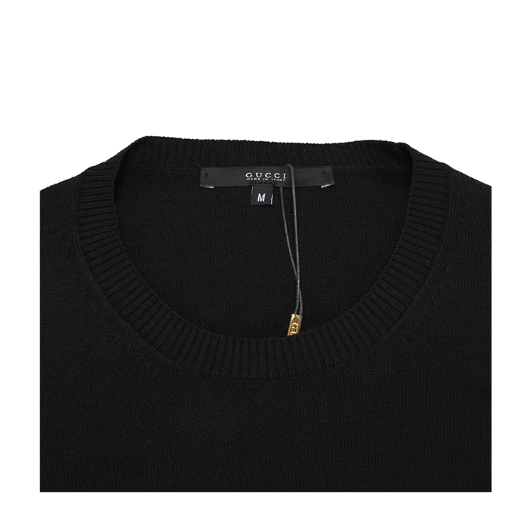 GUCCI/古驰 圆领纯羊毛毛衫 388629 男针织衫