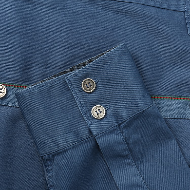 GUCCI/古驰男士衬衣蓝色