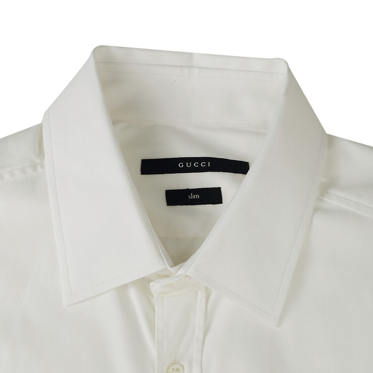 GUCCI/古驰 纯棉尖领长袖时尚休闲男士衬衫 GU1530526790 170267 G9B19A 5GU421