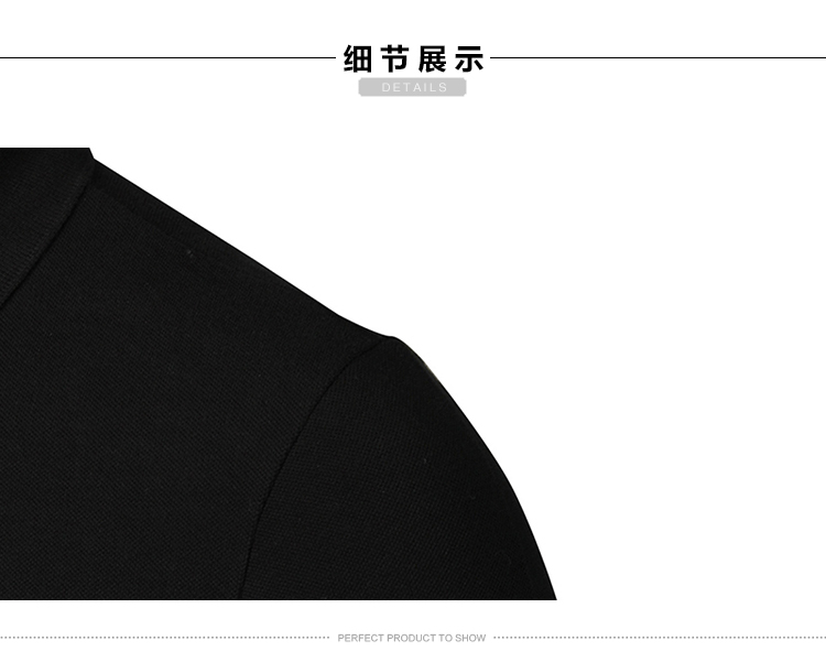 GUCCI/古驰 男士黑色纯棉长袖纯色POLO衫 367420 X3B19 1000-36