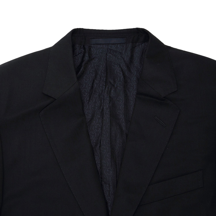 GUCCI/古驰 翻领长袖单排两粒系扣秋冬深蓝色商务休闲外套男士西服套装 GU1530351739 28JNF1 517U13 C