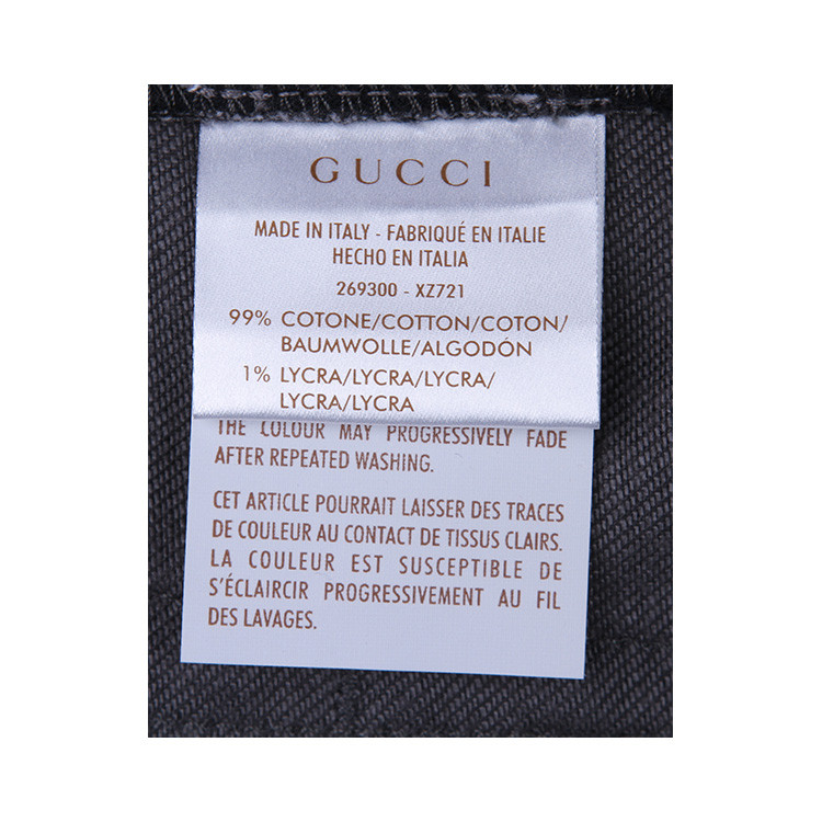 GUCCI/古驰 直筒牛仔长裤时尚休闲男士裤子 GU1530030097 269300 XZ721 1165