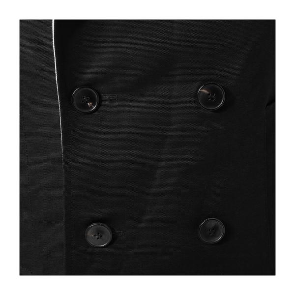 GUCCI/古驰 男士大衣 棉麻混纺西服领双排扣黑色男士短款大衣