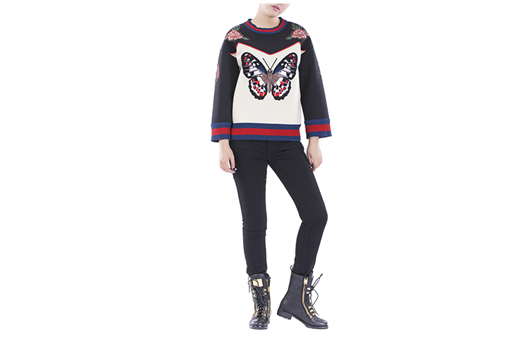GUCCI/古驰 纯棉圆领长袖时尚休闲女士卫衣 GU2631201690 434539