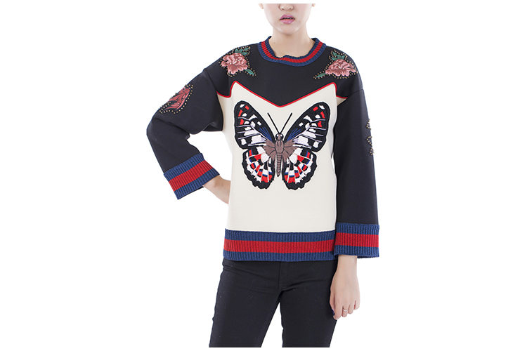 GUCCI/古驰 纯棉圆领长袖时尚休闲女士卫衣 GU2631201690 434539