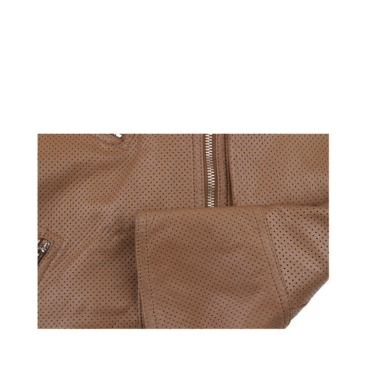 GUCCI/古驰 纯皮立领长袖时尚休闲短款皮衣女士外套 GU2530436585 WCO'285365 XN411