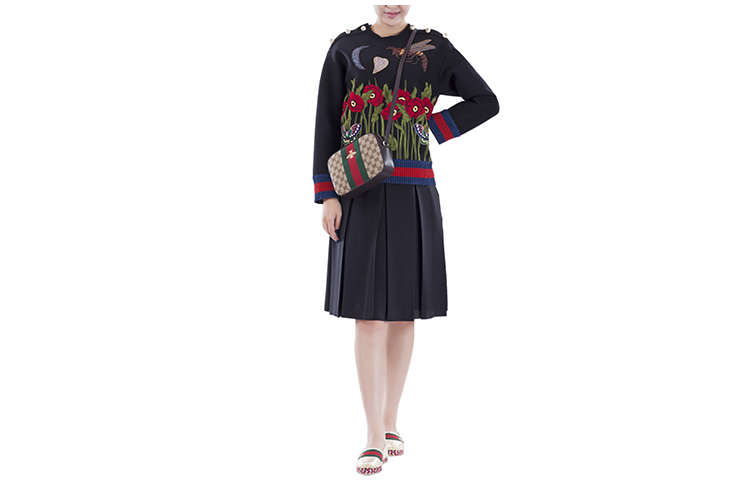 GUCCI/古驰 纯棉圆领长袖时尚休闲女士卫衣 GU2631201599 434507