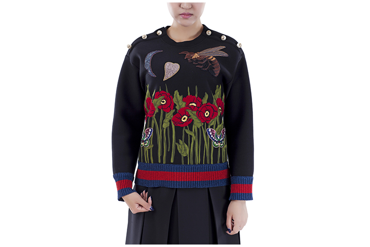GUCCI/古驰 纯棉圆领长袖时尚休闲女士卫衣 GU2631201599 434507