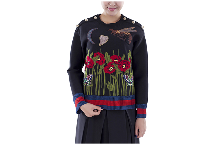 GUCCI/古驰 纯棉圆领长袖时尚休闲女士卫衣 GU2631201599 434507