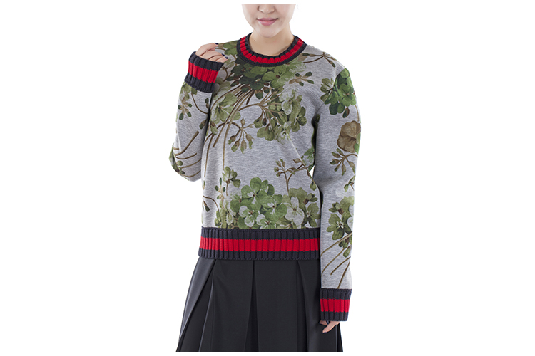 GUCCI/古驰 圆领长袖时尚休闲女士卫衣 GU2631224146 408241