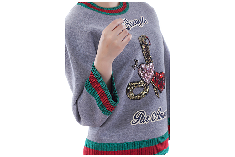 GUCCI/古驰 纯棉圆领长袖时尚休闲女士卫衣 GU2631201797 422724