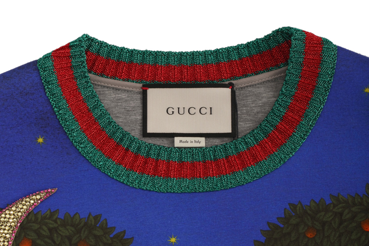 GUCCI/古驰 纯棉圆领长袖时尚休闲女士卫衣 GU2631247535 422724X5D444750