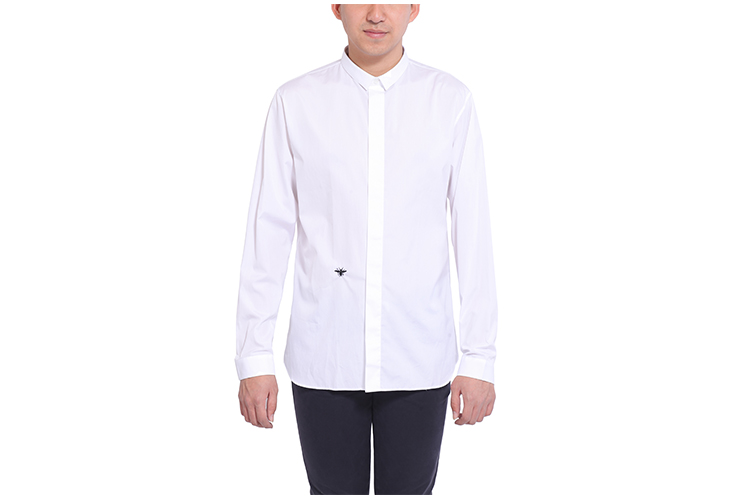 DIOR/迪奥 纯棉翻领长袖时尚休闲昆虫刺绣男士衬衫 DR1630550690 163C506 B1581 014