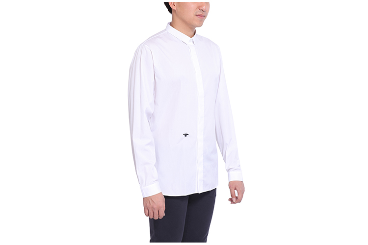 DIOR/迪奥 纯棉翻领长袖时尚休闲昆虫刺绣男士衬衫 DR1630550690 163C506 B1581 014