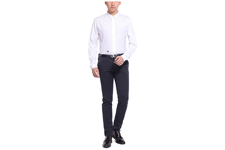 DIOR/迪奥 纯棉翻领长袖时尚休闲昆虫刺绣男士衬衫 DR1630550690 163C506 B1581 014