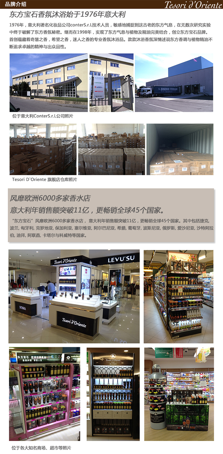 Tesori D’oriente/东方宝石水莲花沐浴滋养礼盒500ml+300ml