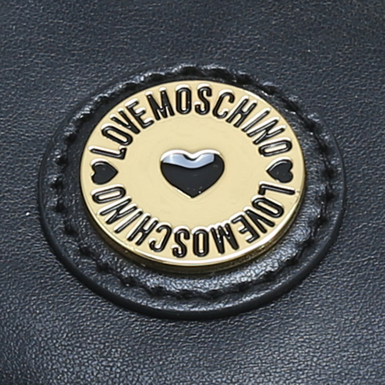 LOVE MOSCHINO/莫斯奇诺 女士聚氨酯纤维购物单肩包 JC4212PP01 黑色