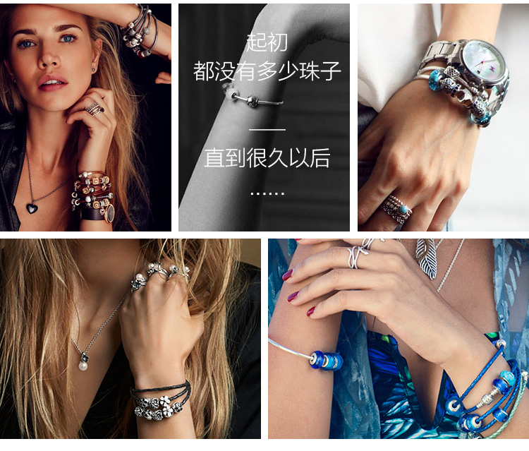 PANDORA/潘多拉 切面琉璃珠子手链串珠791619
