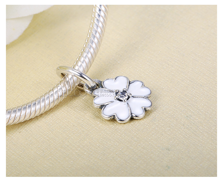 PANDORA/潘多拉 925银珐琅樱花吊坠 390347EN40