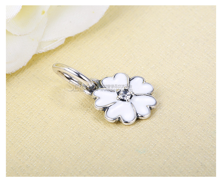 PANDORA/潘多拉 925银珐琅樱花吊坠 390347EN40