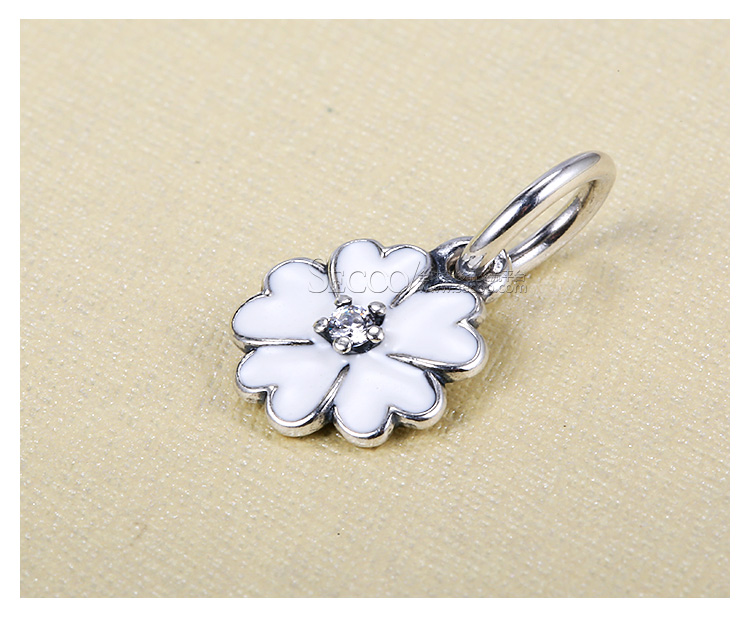 PANDORA/潘多拉 925银珐琅樱花吊坠 390347EN40