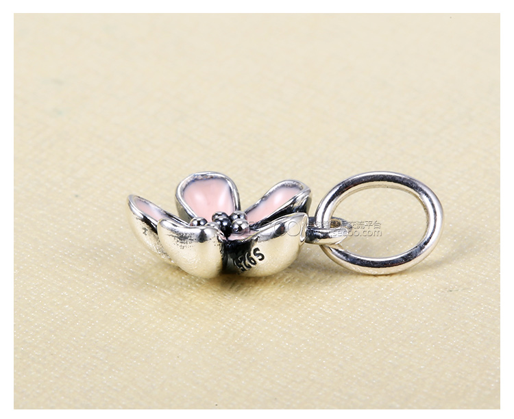 PANDORA/潘多拉 925银珐琅樱花吊坠 390347EN40
