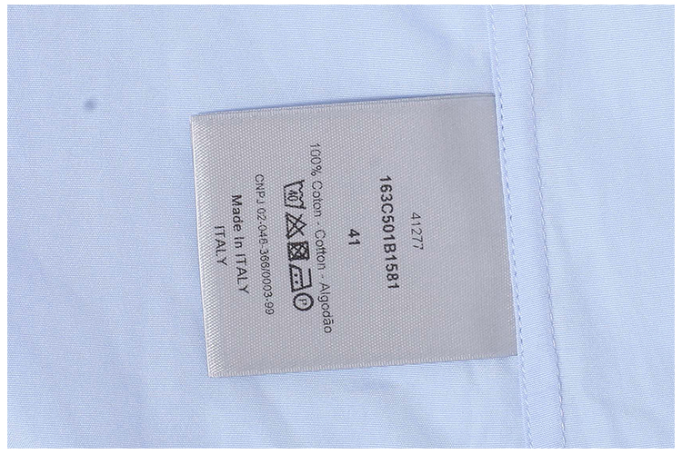 DIOR/迪奥 纯棉尖领长袖时尚休闲简约设计男士衬衫 DR1630550135 163C501B
