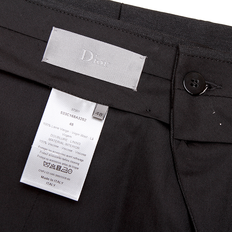 DIOR/迪奥 直筒羊毛商务西裤 533C168A3202 男士西裤