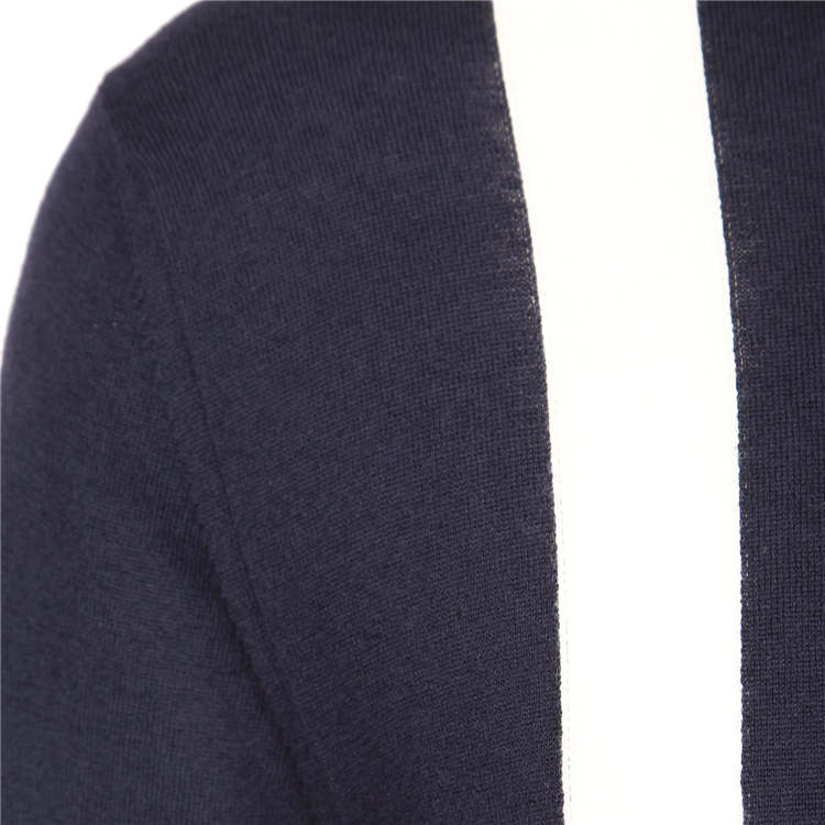 DIOR/迪奥 男士立领拼色羊毛针织衫