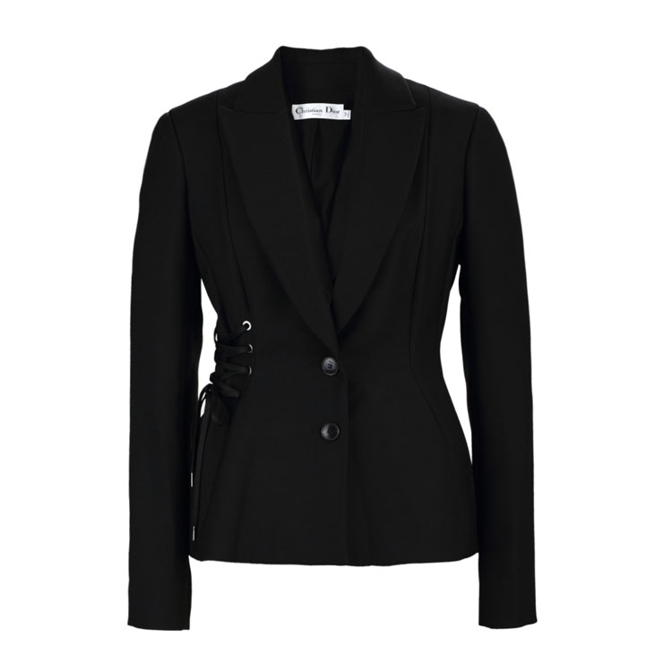 DIOR/迪奥 绑带修身单排扣羊毛西装 女士外套 4H21225A1148/903