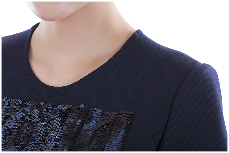 DIOR/迪奥 纯羊毛半袖亮片女士连衣裙 DR2636041538 5A21609X1415