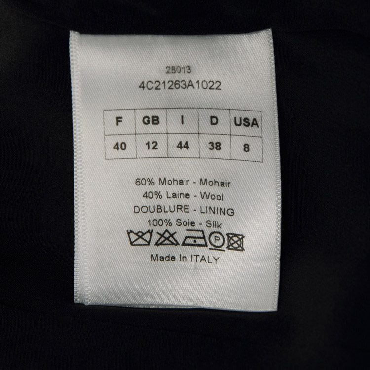 DIOR/迪奥 单排扣修身马海毛单西 女士外套4C21263A1022