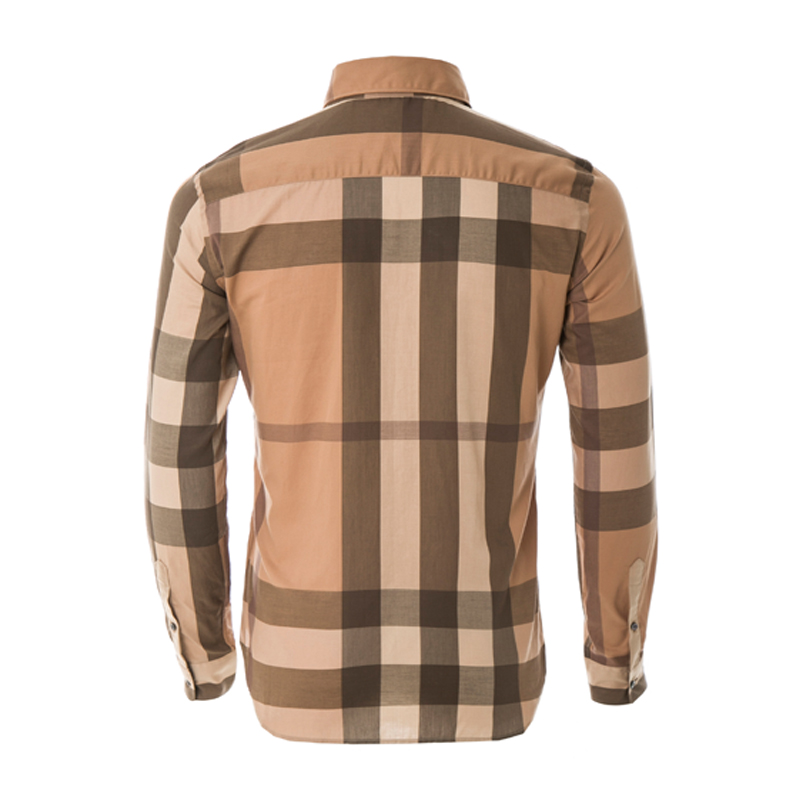 BURBERRY/博柏利 男士伦敦系列新品棉质亲肤格纹衬衫