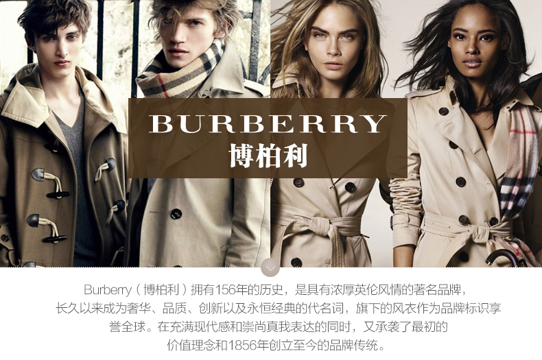 BURBERRY/博柏利 男士褐色经典格纹纯棉短袖衬衫 4554716