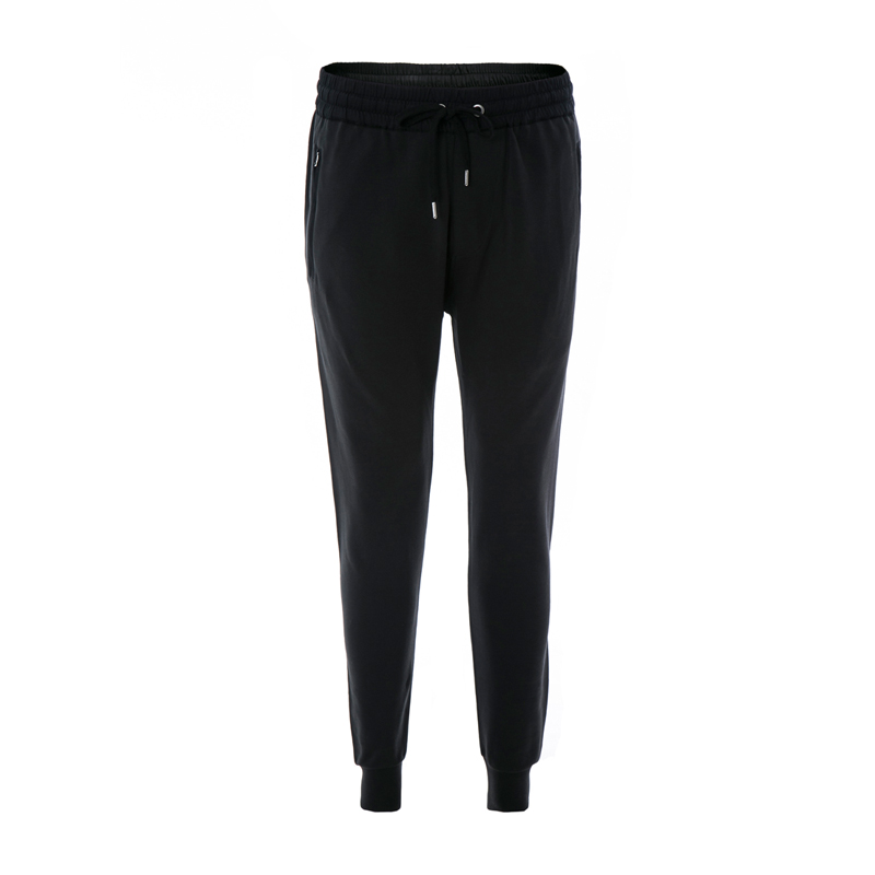 BURBERRY/博柏利 巴宝莉新款男士运动休闲长裤棉质修身卫裤黑色透气裤子 3991397